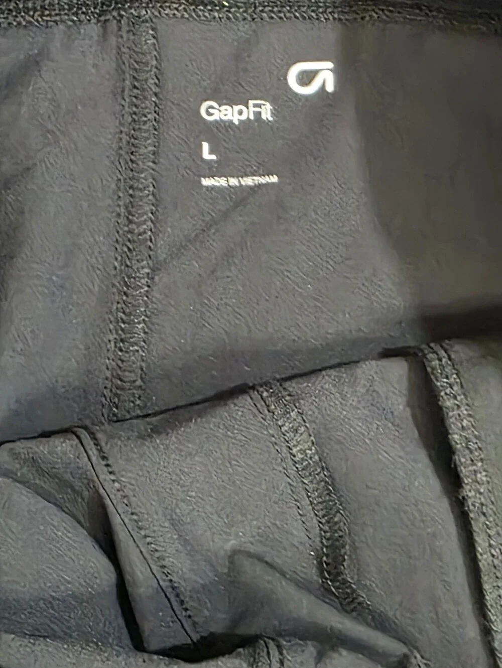 GAP Fit Mens Size Large Active Black Athletic Shorts with Elastic Waist